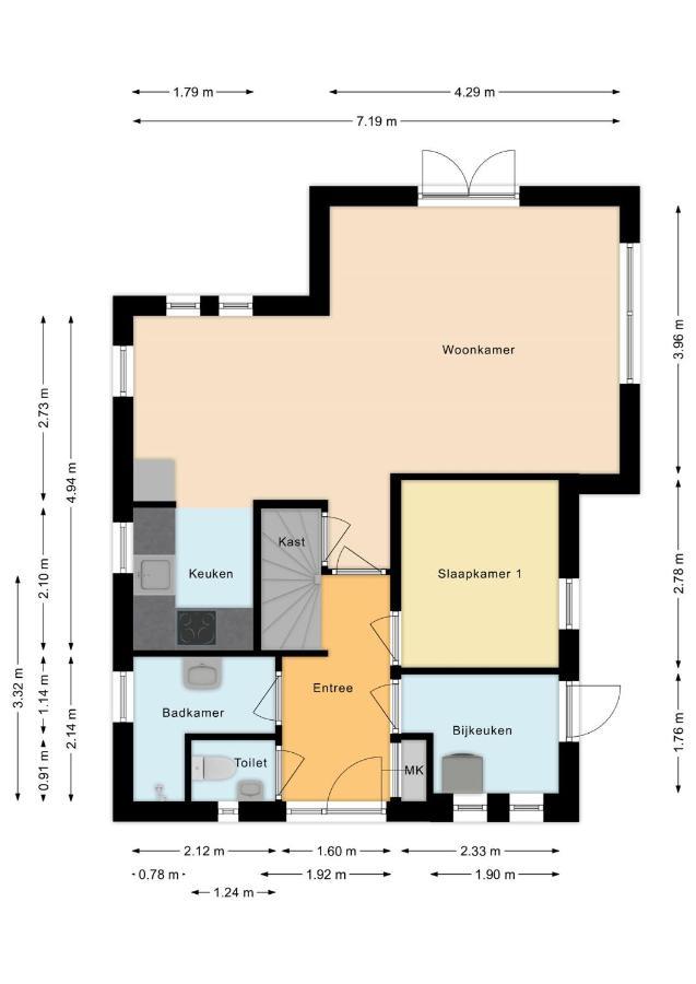 New 3 Bedroom House 7 People Ewijk Exterior foto
